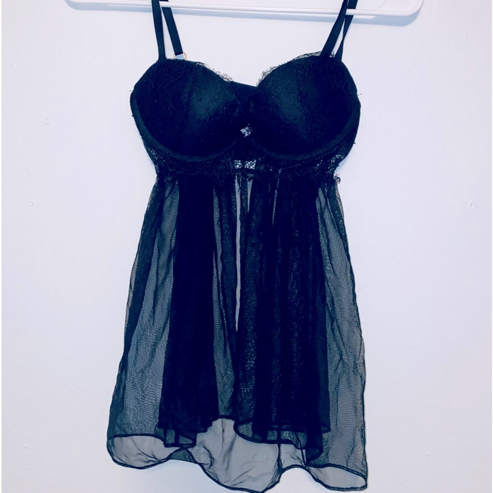 Black Lace Teddy Lingerie